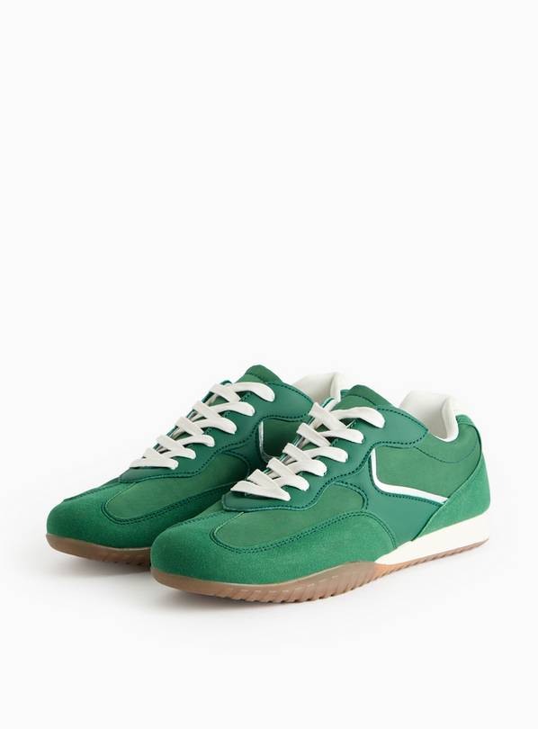 Green Jogger Retro Style Trainers 5