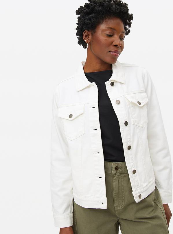 White Core Denim Jacket 16