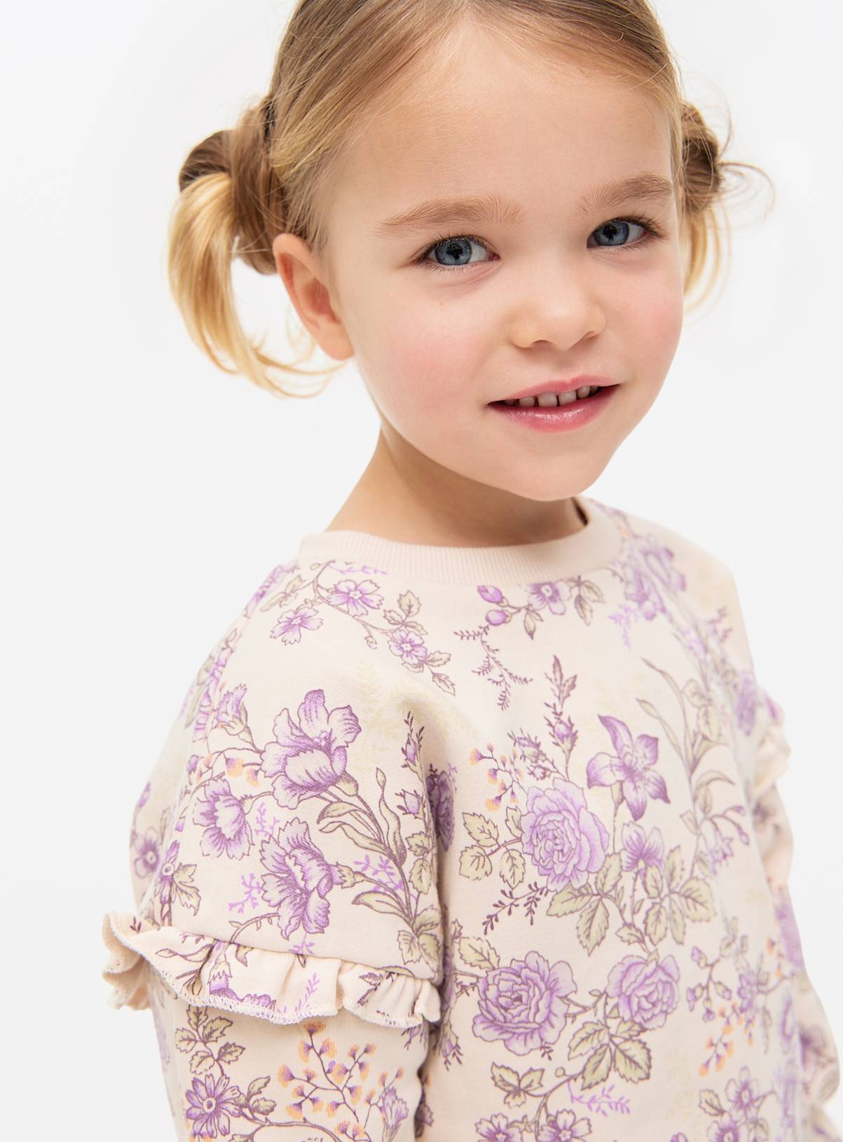 Cream Floral Print Sweatshirt & Joggers Set 6-7 years - Image 5