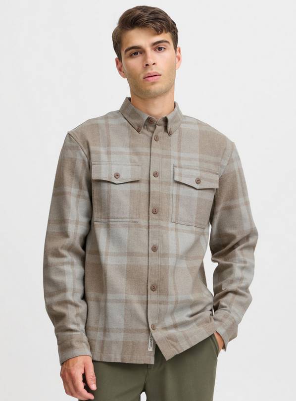 CASUAL FRIDAY CFAUGUSTO Sand Check Overshirt XXL