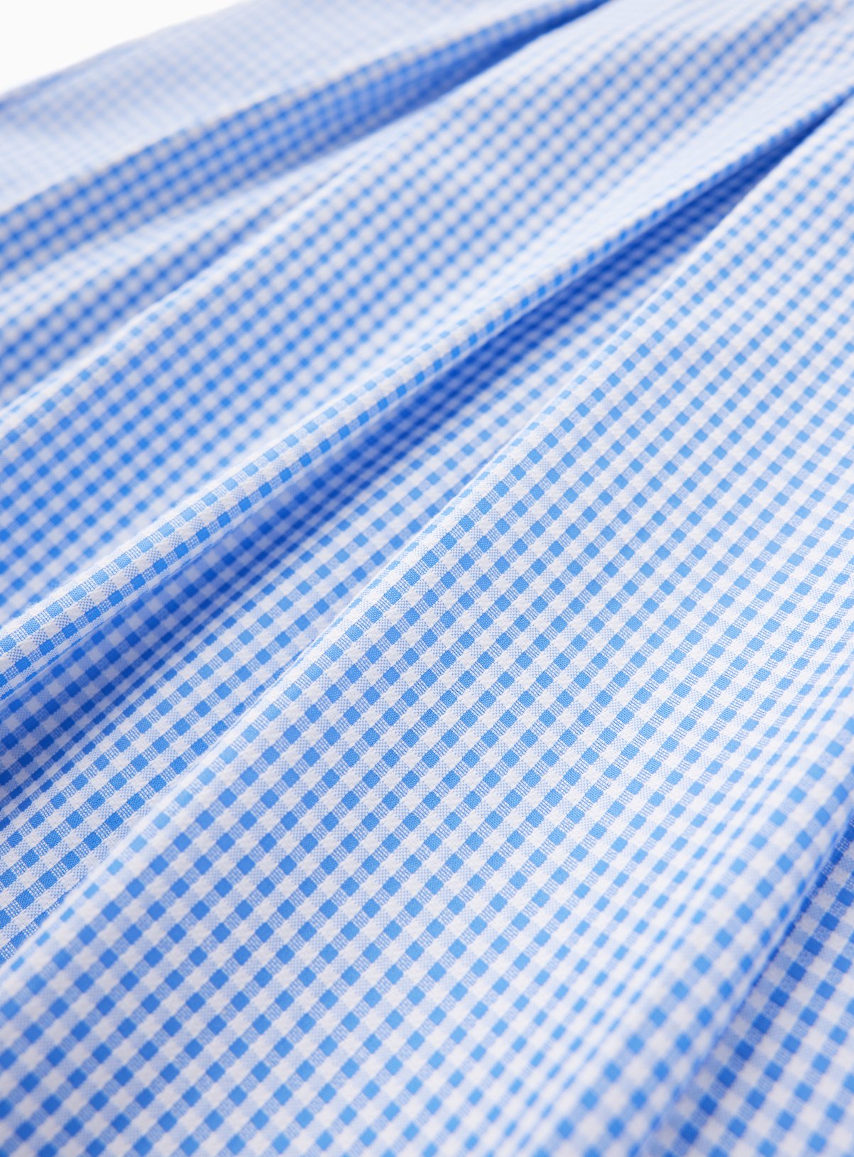 Blue Gingham Cotton Blend Short Sleeve Dress 2 Pack 10 years - Image 4 thumbnail