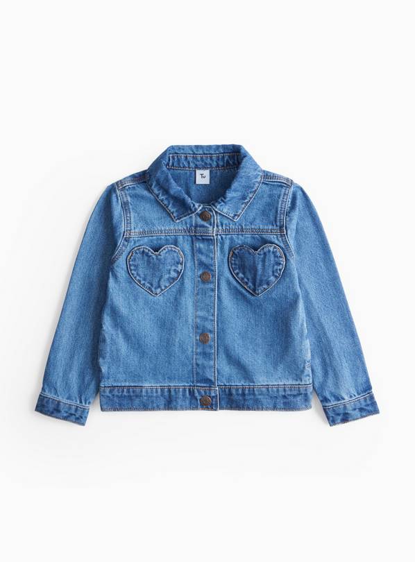 Heart Pocket Denim Jacket 1-2 years