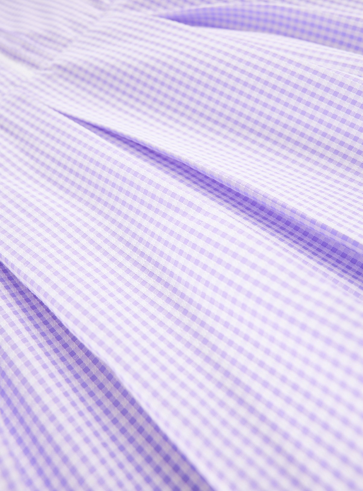 Lilac Cotton Blend Back Bow Gingham Dress 2 Pack 12 years - Image 4 thumbnail