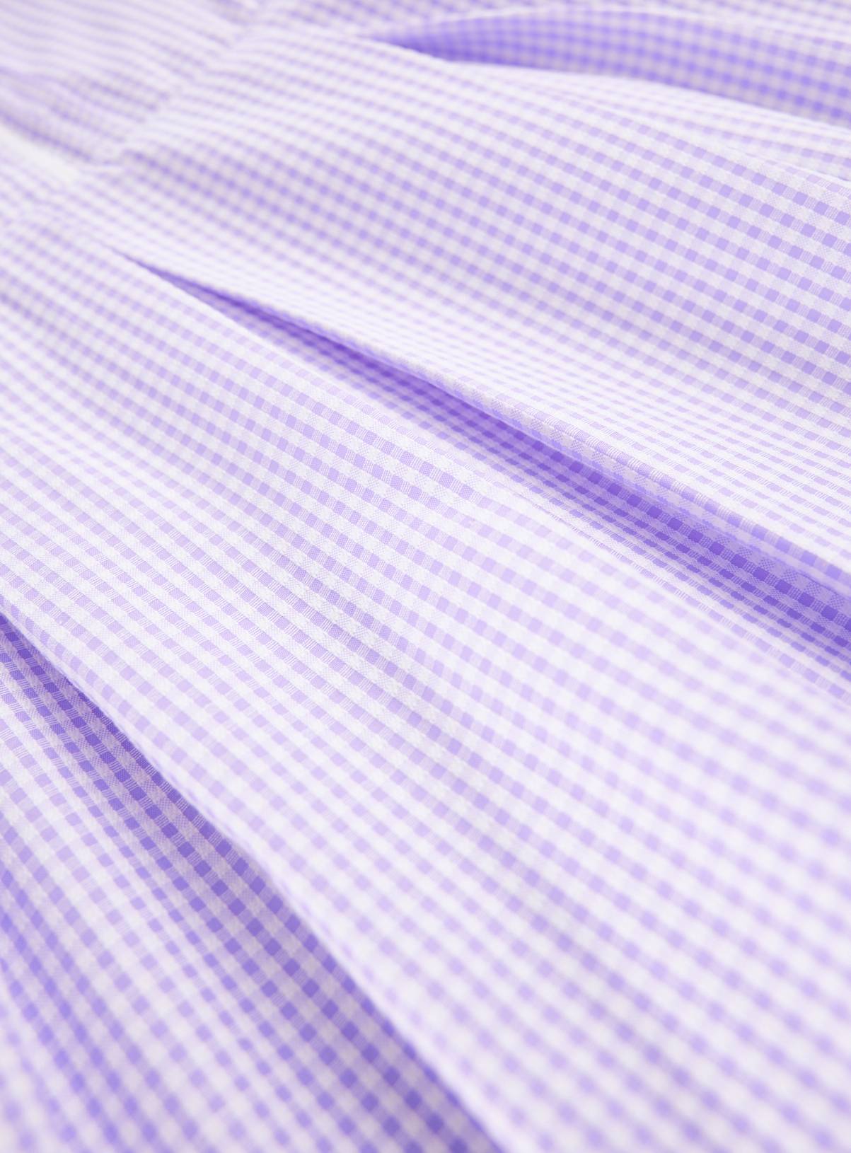 Lilac Cotton Blend Back Bow Gingham Dress 2 Pack 12 years - Image 4
