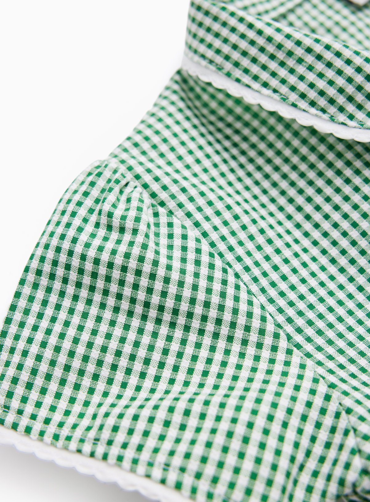 Green Gingham Cotton Blend Back Bow Dress 2 Pack 7 years - Image 3 thumbnail