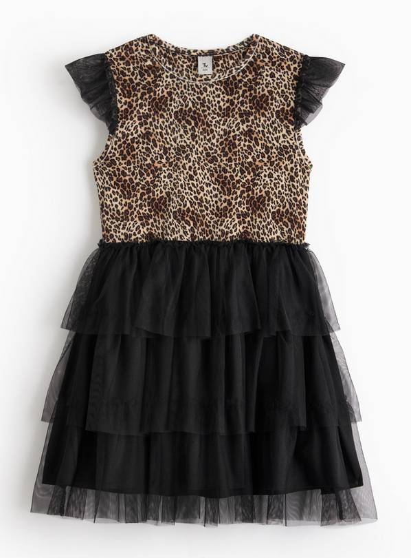 Halloween Animal Print Tutu Dress 6 years