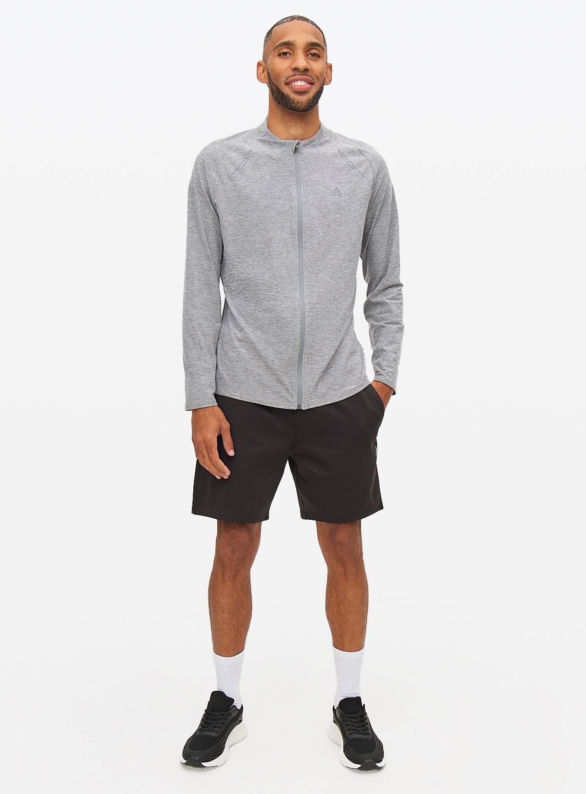 Tu Active Grey Zip-Through Top L - Image 2
