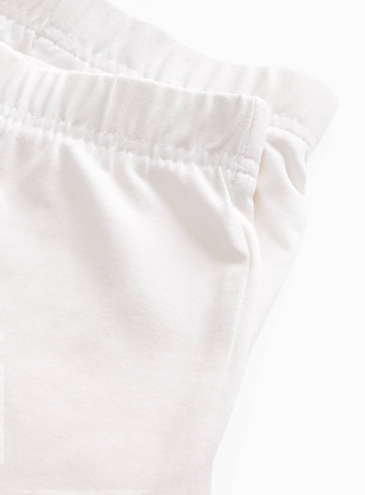 White Jersey Cycling Shorts 2 Pack 5 years - Image 2