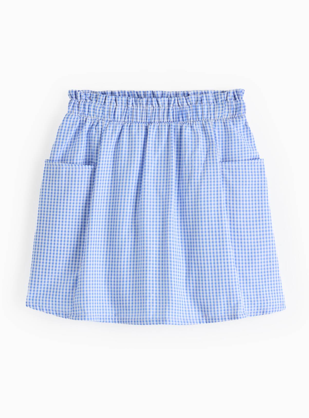 2-in-1 Blue Gingham Print Skort 8 years - Image 1