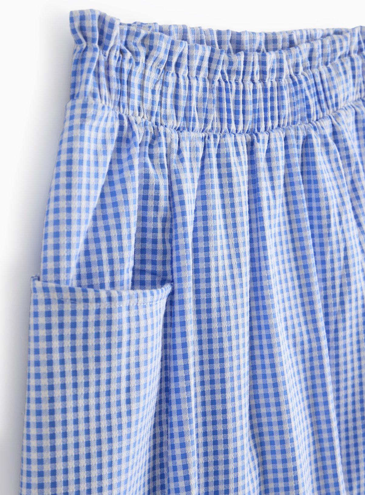2-in-1 Blue Gingham Print Skort 8 years - Image 2 thumbnail