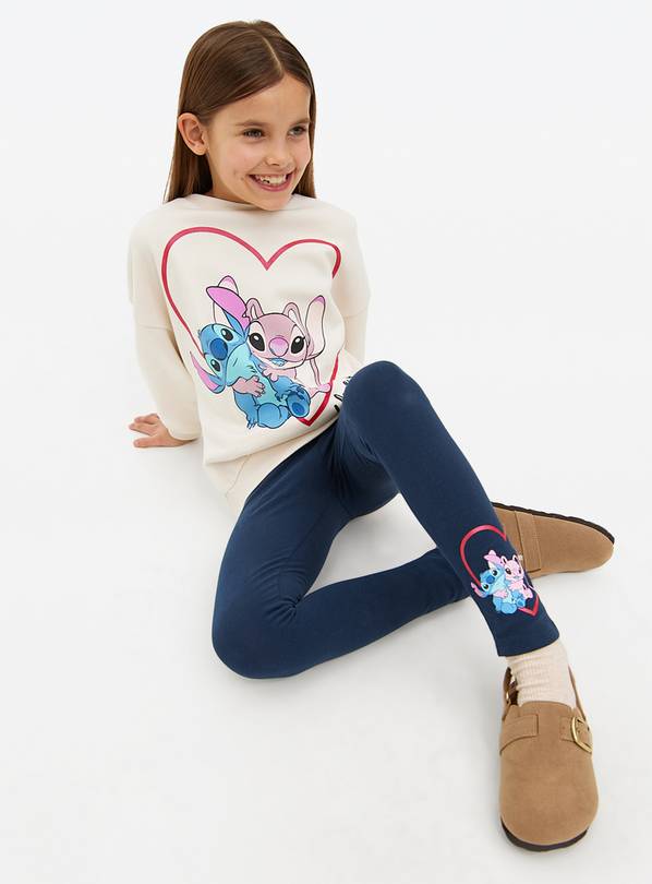 Disney Stitch Valentine's Top & Leggings Set 7 years