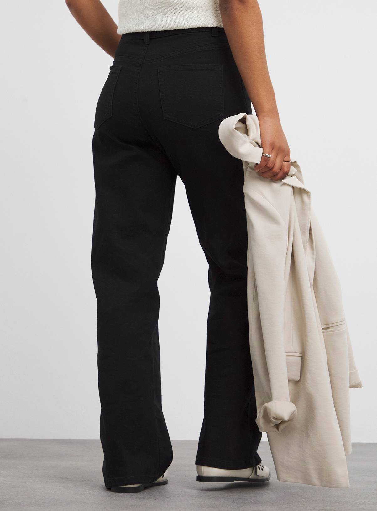 SIMPLY BE 24/7 Wide Jean Black 18 - Image 2
