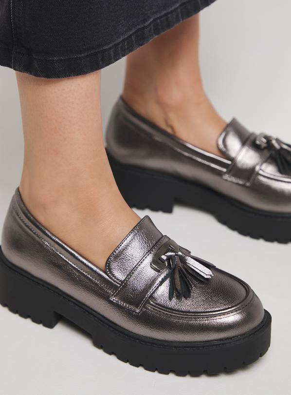 SIMPLY BE Tassel Detail Chunky Loafer Wide Fit 8