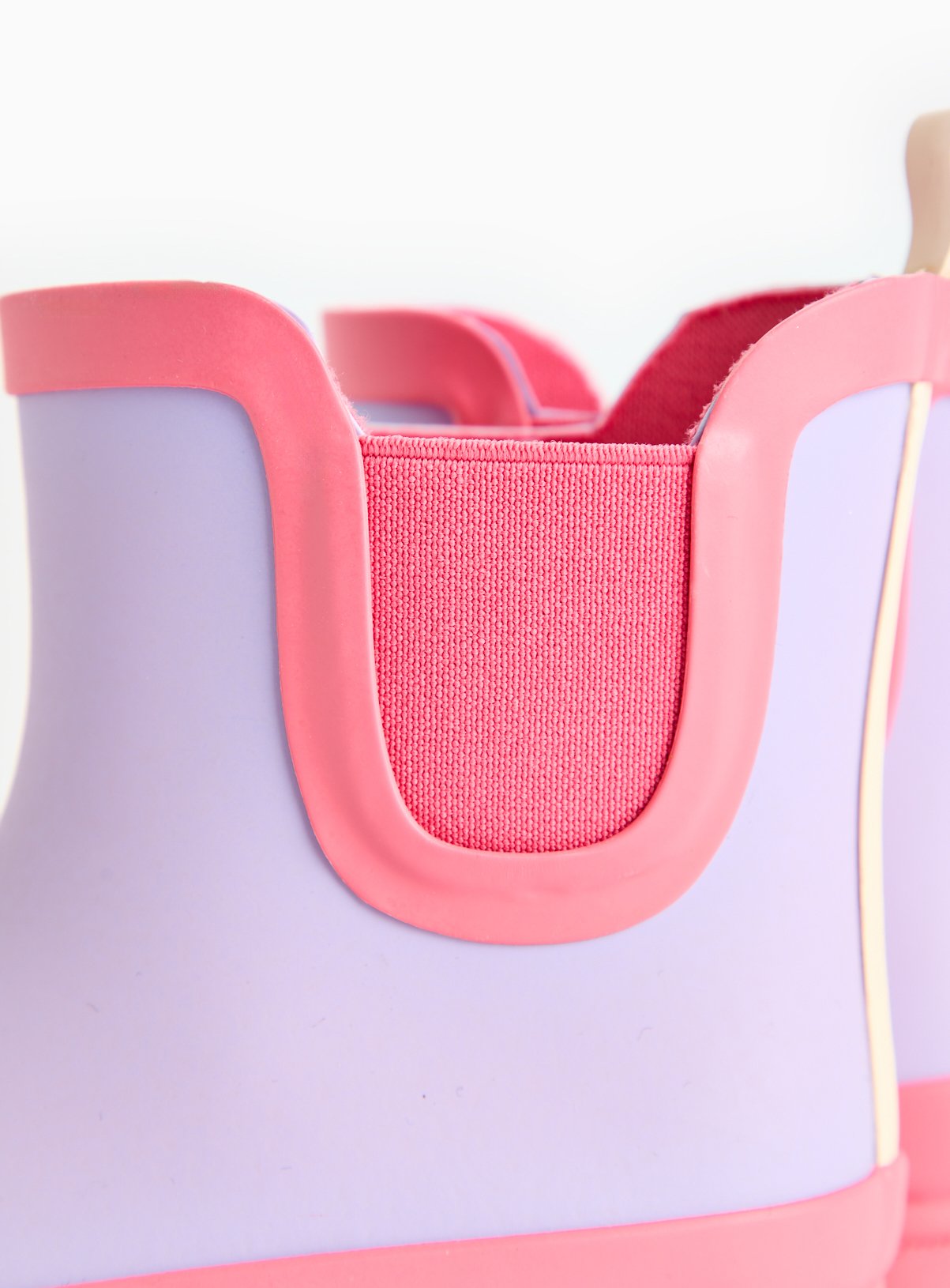 Lilac Colour Block Rubber Wellies 7 Infant - Image 3 thumbnail