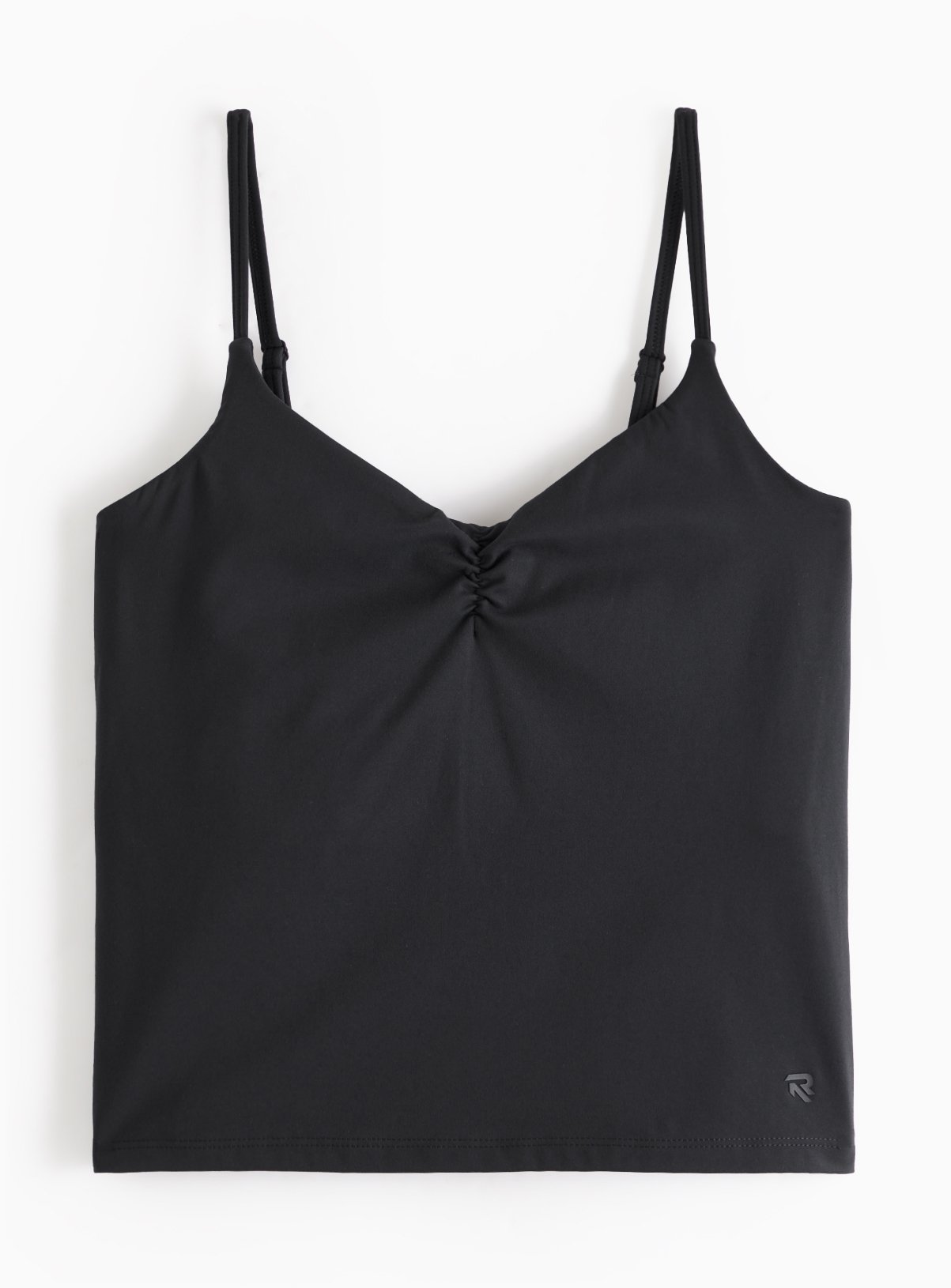REAKTIV Black Soft Touch Yoga Ruched Detail Co-ord Vest XXL - Image 5 thumbnail