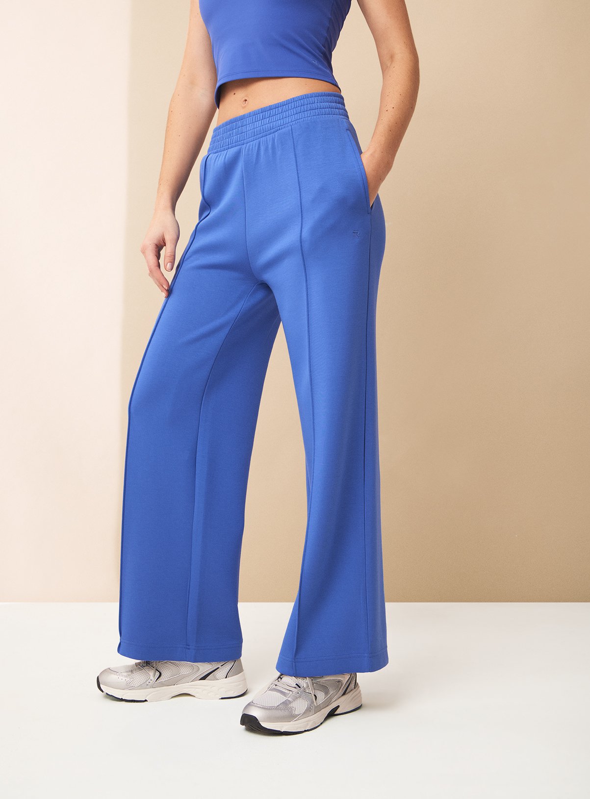 Blue REAKTIV Luxe Scuba Wide Leg Jogger