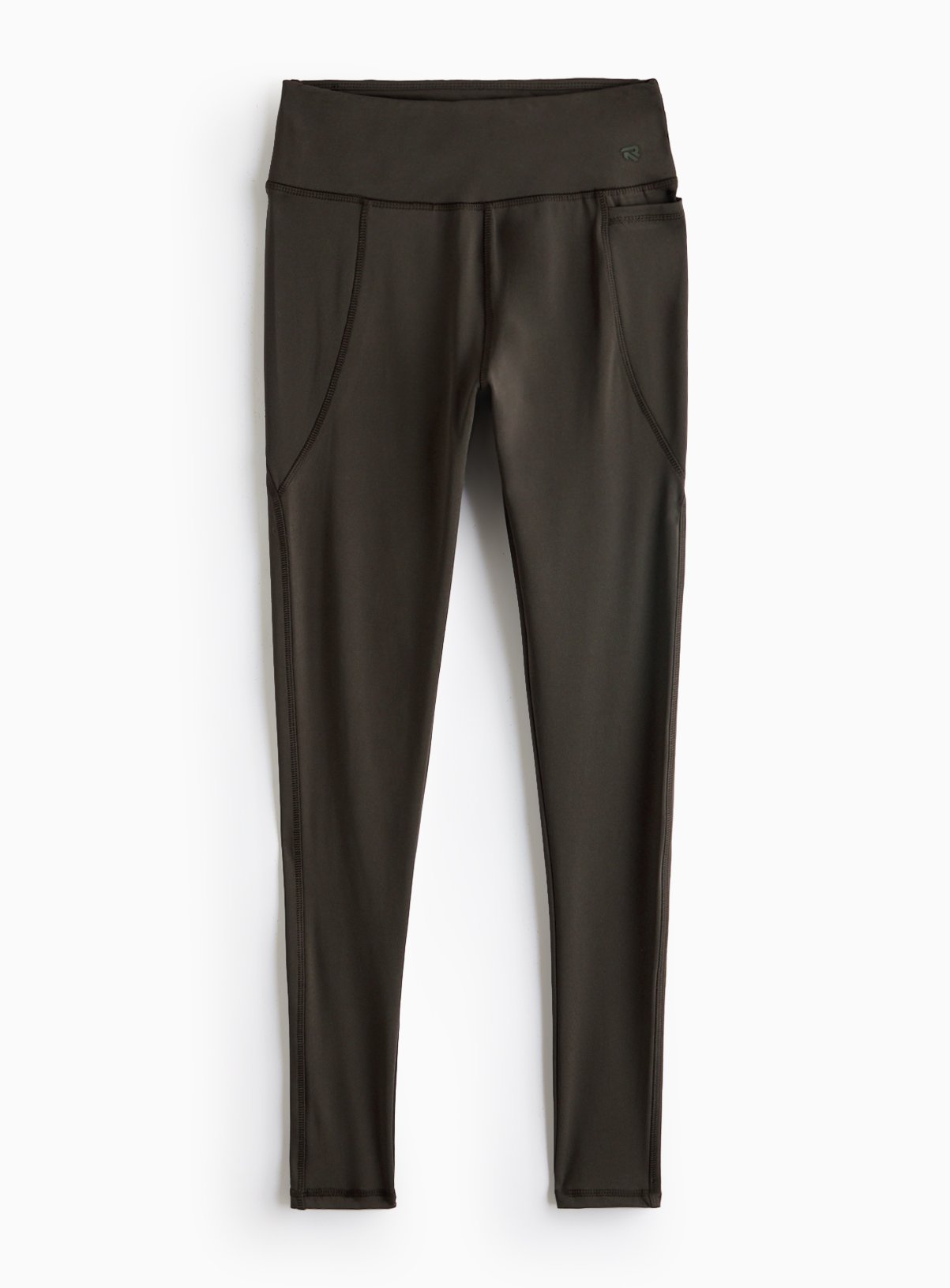 REAKTIV Khaki High Waisted Everyday Legging With Pockets L - Image 3 thumbnail