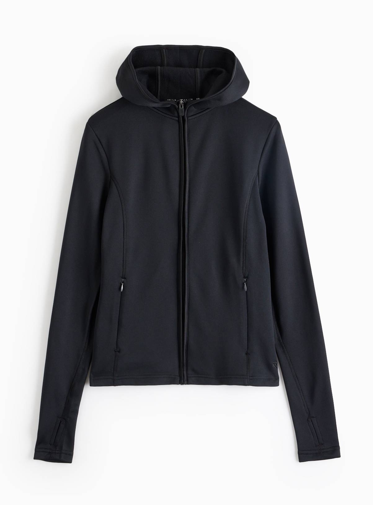 REAKTIV Black Brushed Fleece Zip-Through Hoodie XXL - Image 6
