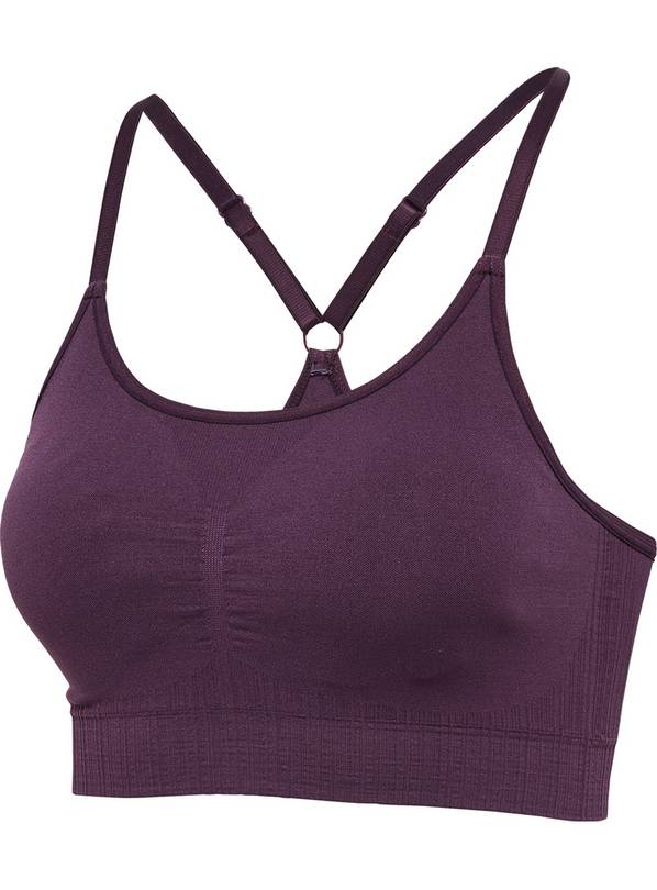 Hummel Define Seamless Padded Bra Plum M