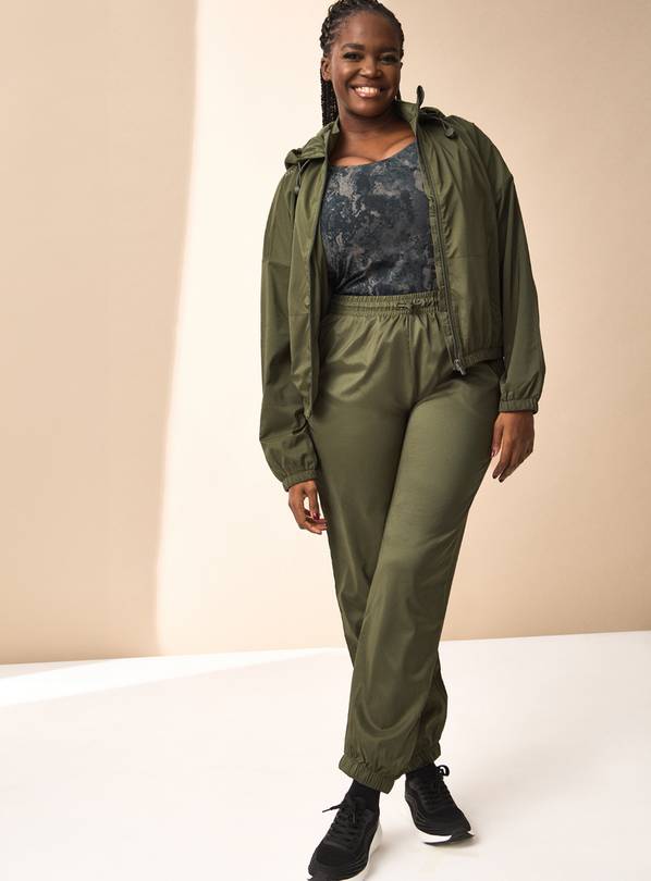 REAKTIV Khaki Shower Resistant Coord Training Zip-Through Jacket XXL