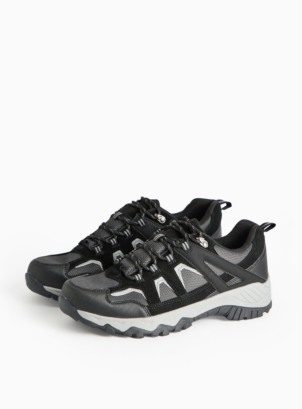 Men's Black Suede Waterproof Hiking Trainers