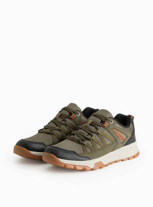 Khaki Contrast Hiking Trainers 10