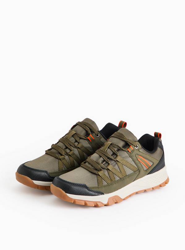 Khaki Contrast Hiking Trainers 11