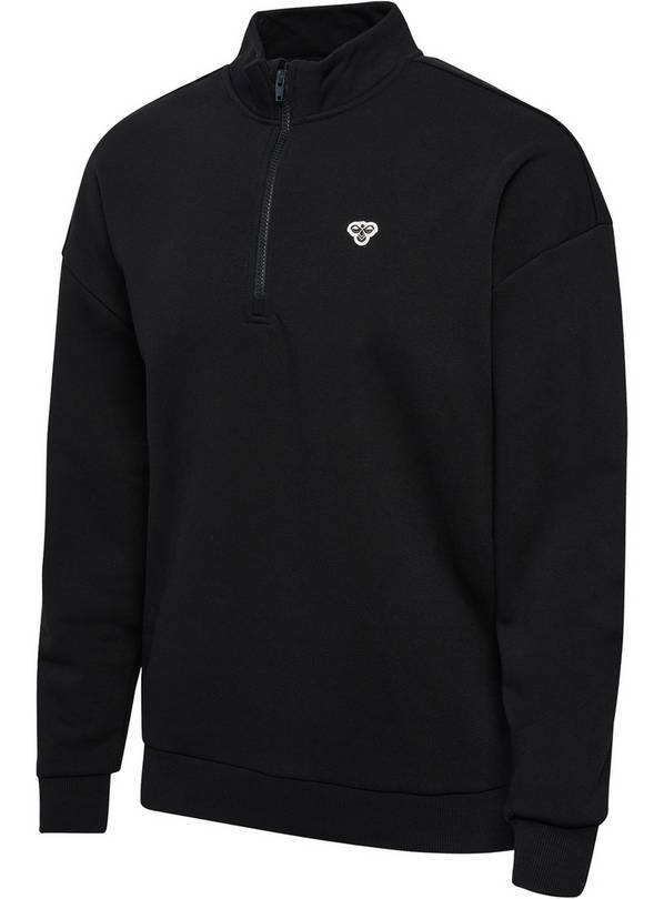 HUMMEL Loose Half Zip With Bee Black L