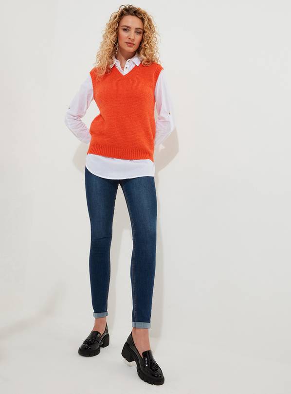 JOE BROWNS Slouchy Retro Knitted V Neck Sweater Vest 10