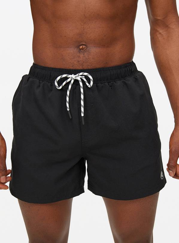 Basic Woven Black Swim Shorts  XXL