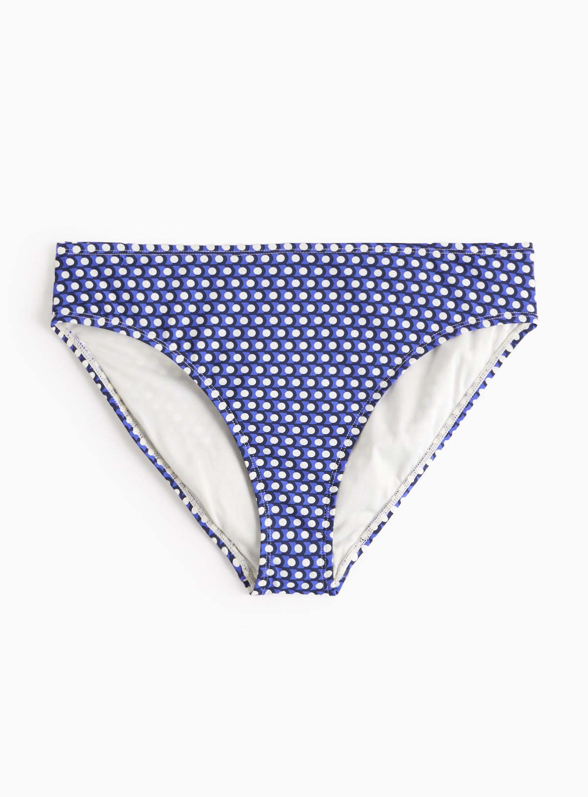Blue Geo High Waisted Bikini Bottoms 12 - Image 3 thumbnail