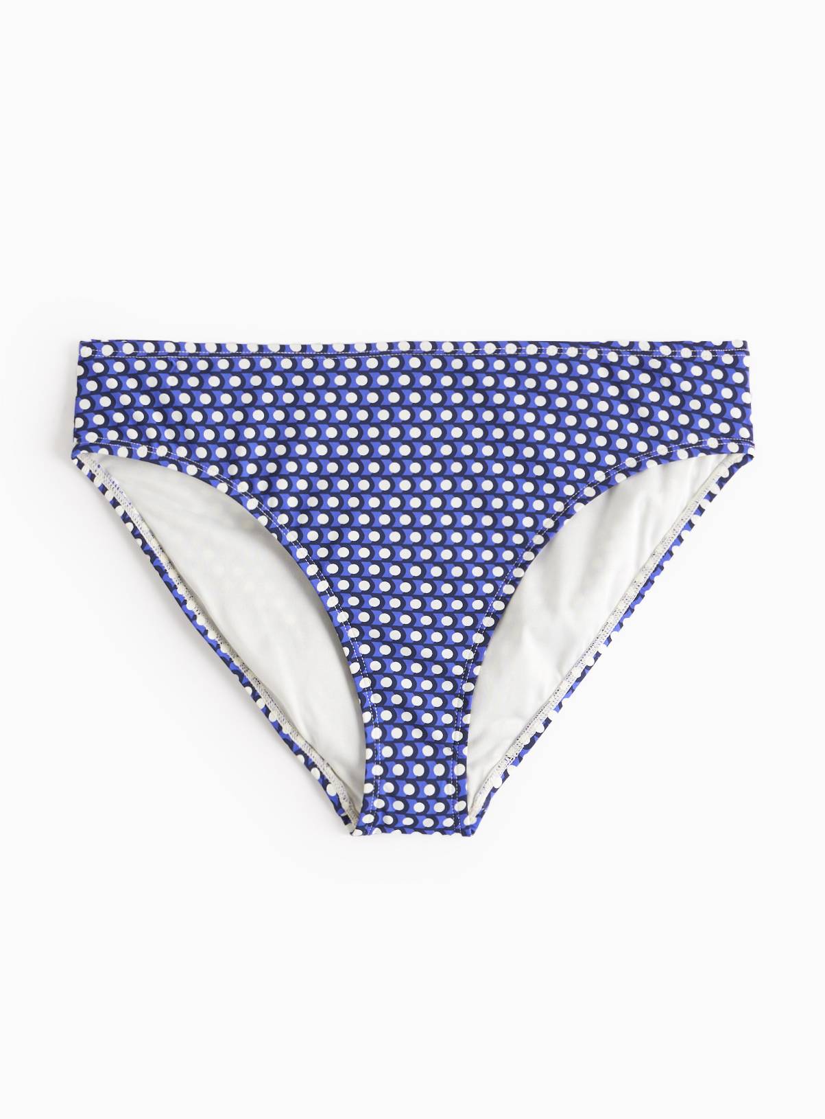 Blue Geo High Waisted Bikini Bottoms 12 - Image 3