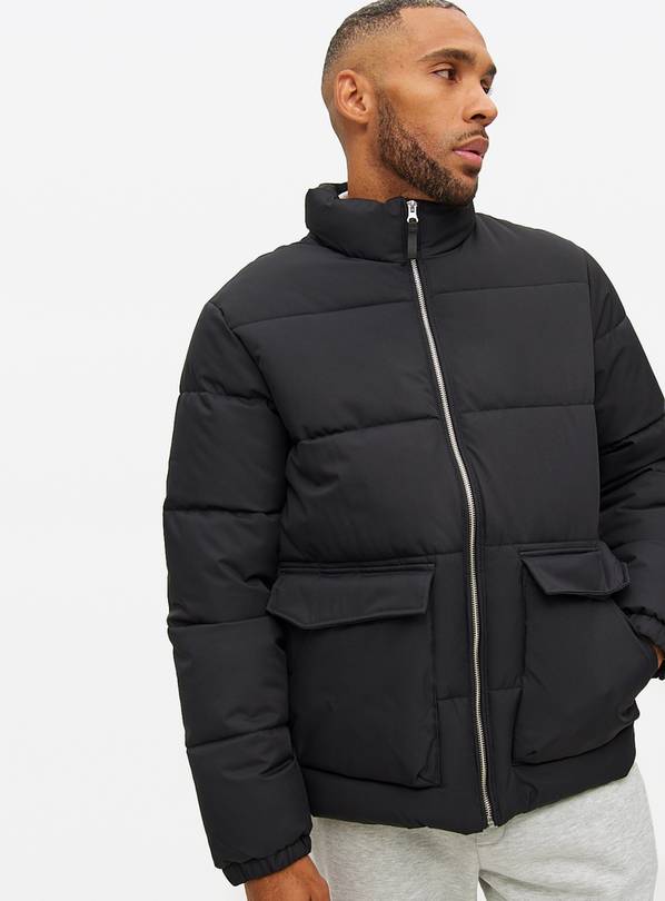 Black Padded Puffer Jacket XXXL