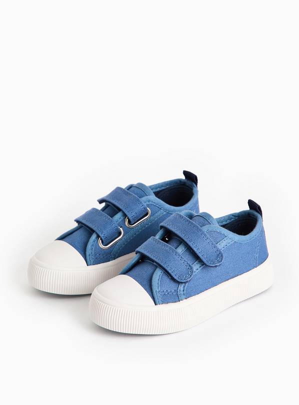 Navy Core Canvas Twin Strap Trainers 2