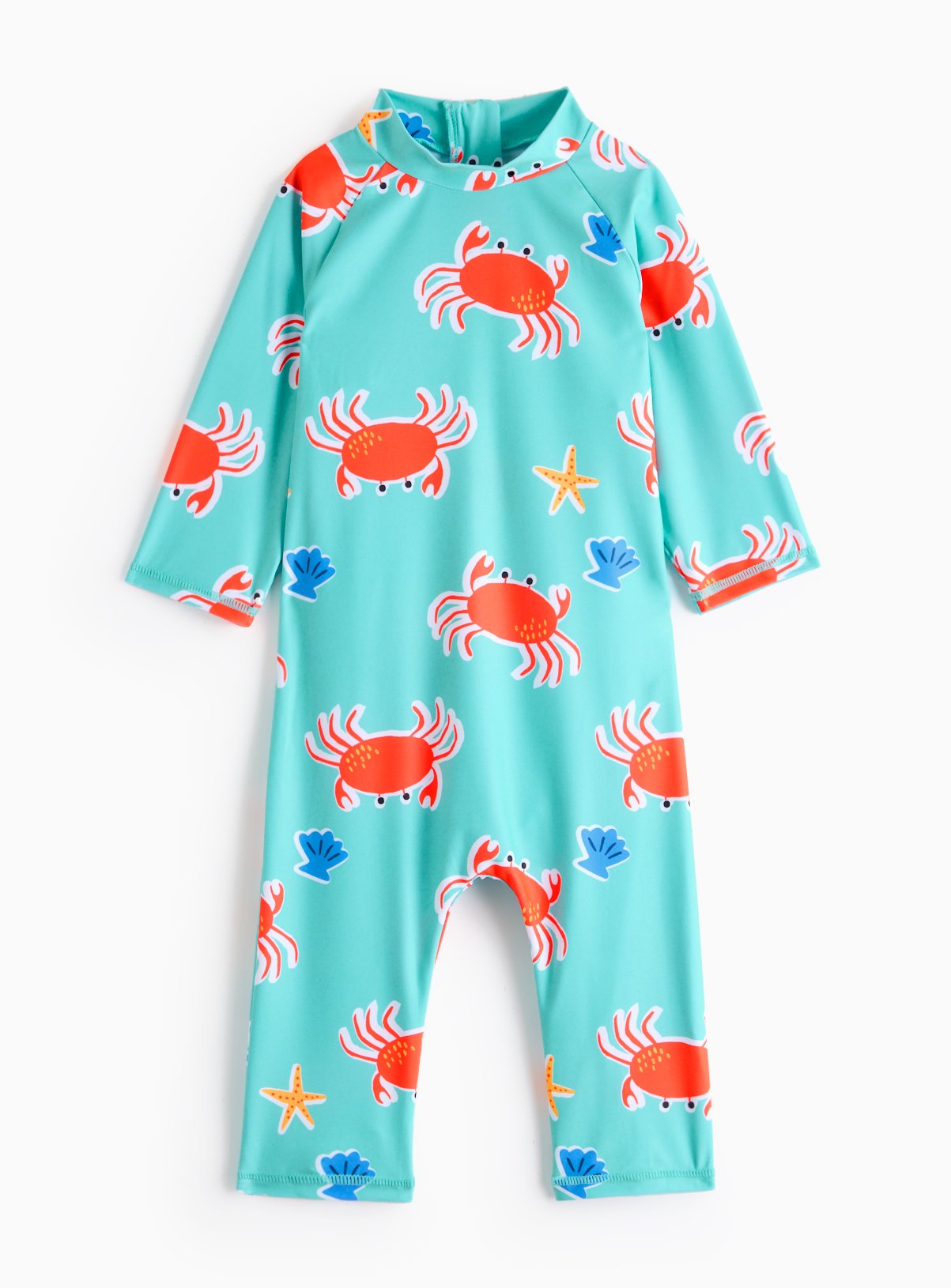 Green Green Crab Print Sunsuit (3 Years) - Tu by Sainsbury's