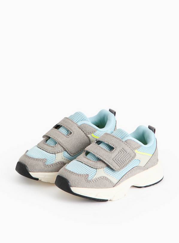 Grey One Strap Trainers 10 Infant