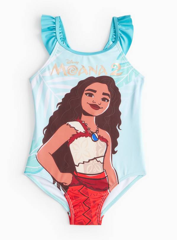 Disney Moana Blue Frill Swimsuit  6 years