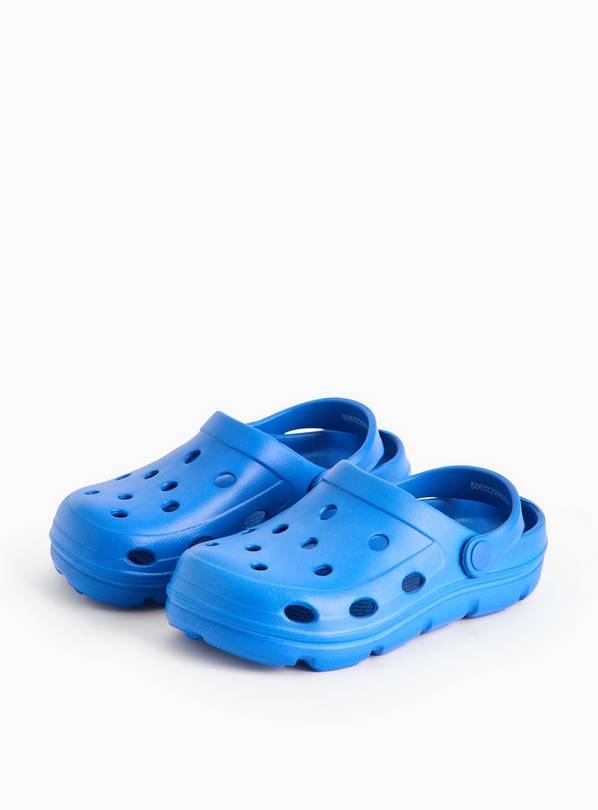 Blue Eva Ankle Strap Clogs 1-2