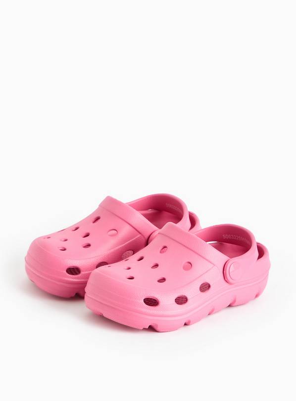 Pink Eva Ankle Strap Clogs 6-7 Infant