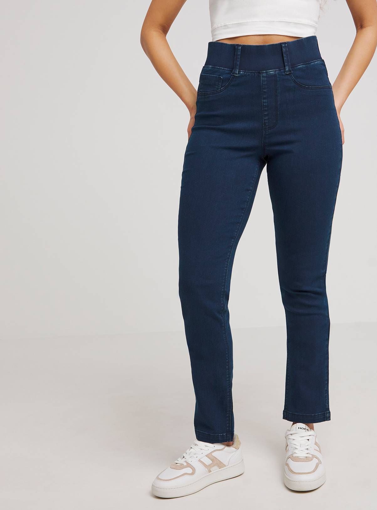 SIMPLY BE Slim Pull On Jegging Indigo 30 - Image 3