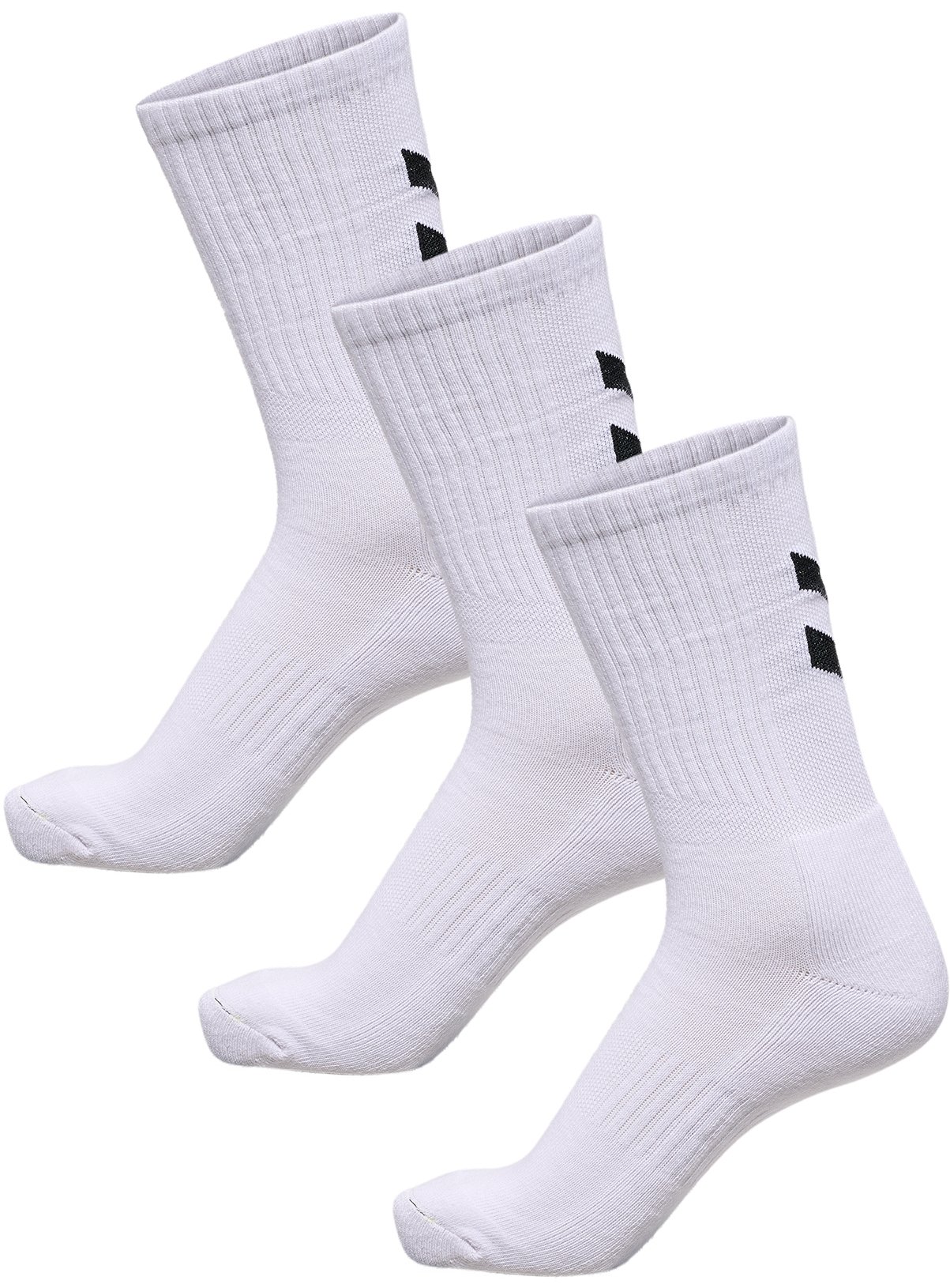 Men's White HUMMEL 3 Pack Chevron Socks