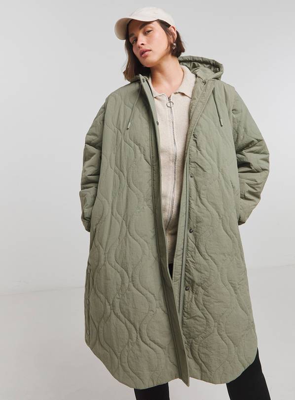 SIMPLY BE Double Onion Quilt Jacket Khaki 20