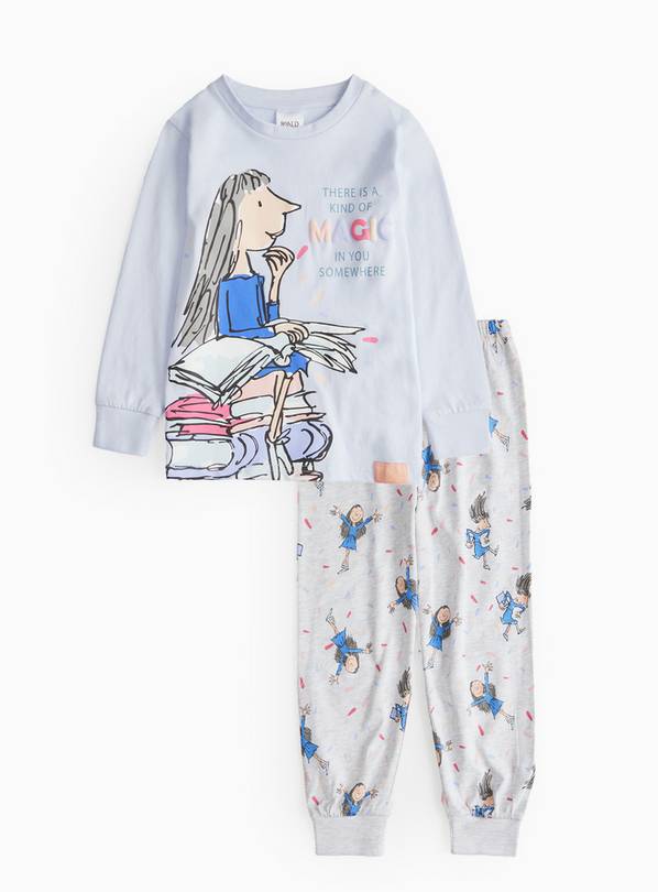 Matilda Lilac Printed Pyjamas 8-9 years