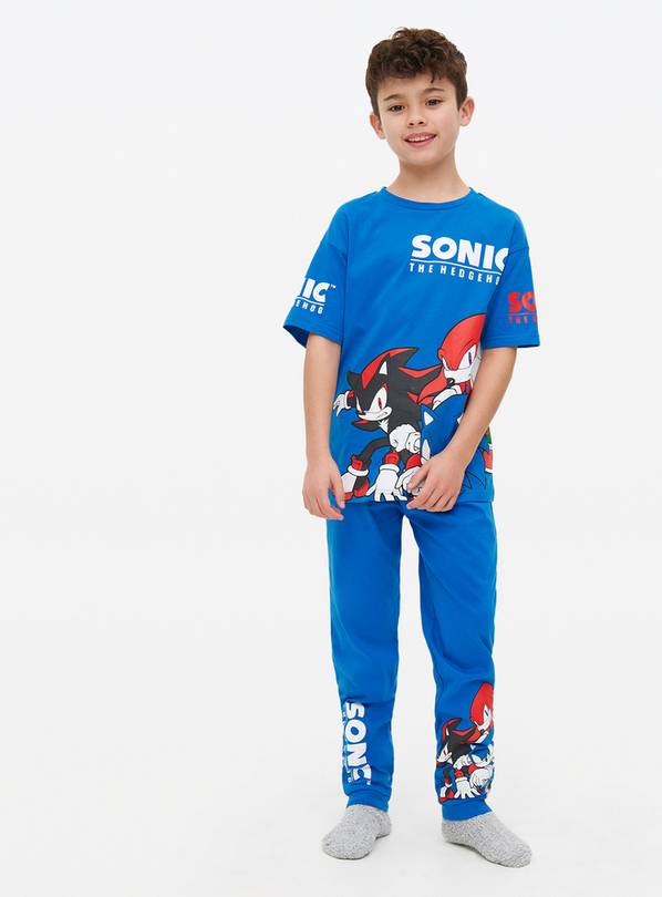 Sonic Blue Print Pyjamas 5-6 years