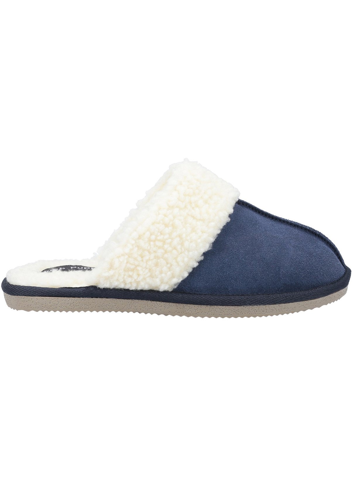 HUSH PUPPIES Arianna Suede Mule Slippers Navy 5 - Image 4 thumbnail