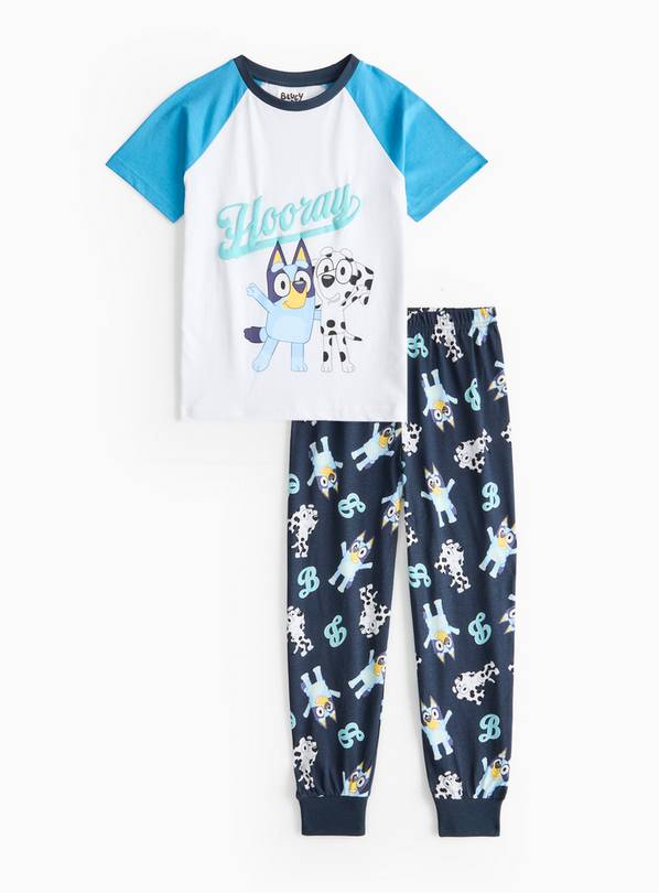 Bluey Hooray Print Blue Pyjamas 1-2 years