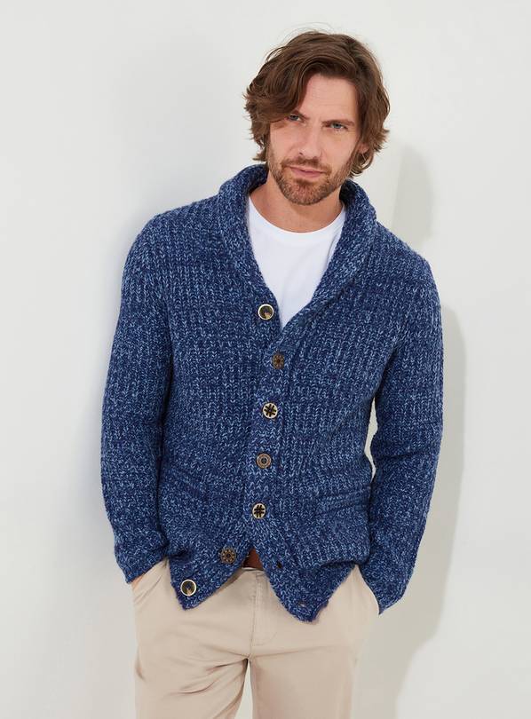 JOE BROWNS Chunky Knit Shawl Neck Fisherman Cardigan M