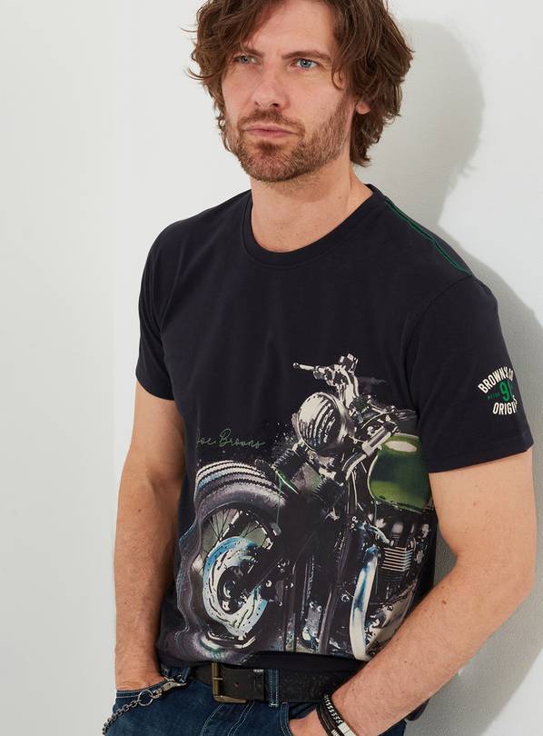 JOE BROWNS Vintage Motorbike Short Sleeve Graphic T Shirt L