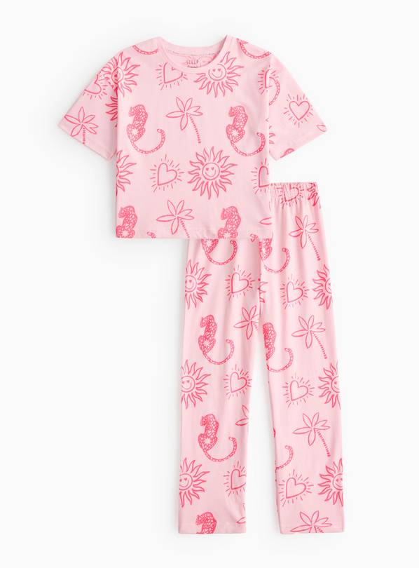 Pink Sunshine Smiles Printed Pyjamas 5-6 years