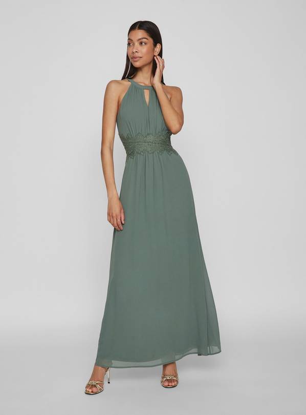 VILA Halter Neck Maxi Dress 16